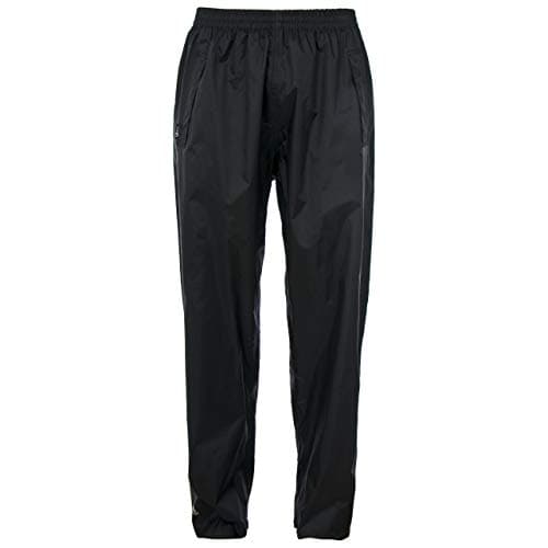 Image of Trespass Mens Womens Waterproof Trousers Packaway Breathable Qikpac Black