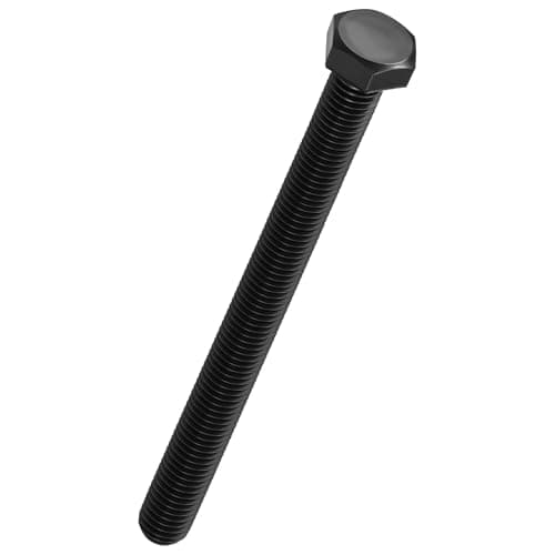 Image of Kozelo 2 Pcs Hex Head Screws Bolts - [M12-1.75x150] Carbon Steel Grade 10.9 Fully Threaded Hex Tap Metric Hexagon Head Machine Bolts Right Hand External Hex Drive, Black