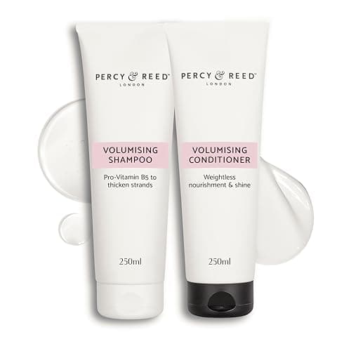 Image of Percy & Reed Turn Up The Volume Volumising Shampoo & Conditioner Duo - Lightweight, Boosts Strength & Thickness, Nourishes All Hair Types, Promotes Growth. Paraben-Free, Sulphate-Free - 250ml Each