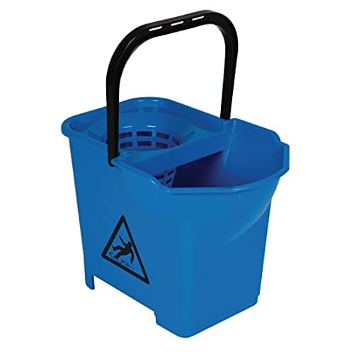Image of Jantex Colour Coded Mop Bucket with Handle, Blue, 14 L