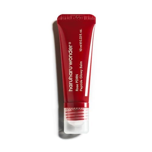 Image of haruharu wonder Rose PDRN Peptide Glowy Balm, Instant Moisture, Repairs Dry Cracked Lips, 24HR Moisture, No Waxy Finish, Vegan, Silicon Free, Micro Plastic Free, Tint-free, 10ml