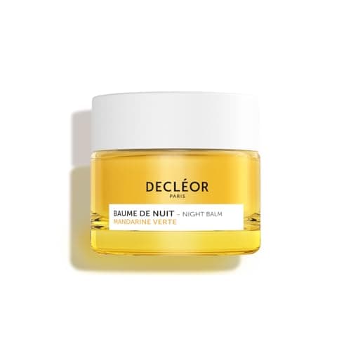 Image of Decléor Green Mandarin Night Balm 15ml – Overnight Face Balm for Radiance and Skin Vitality, Brightening Night Moisturiser with Antioxidant Essential Oils