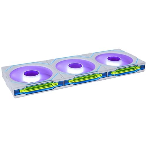 Image of Lian Li UNI FAN SL-INF WIRELESS 120mm White | Triple Pack PWM Case Fans With Controller, ARGB Lighting & Infinity Mirror, Interlocking Design, High Airflow, Quiet Operation