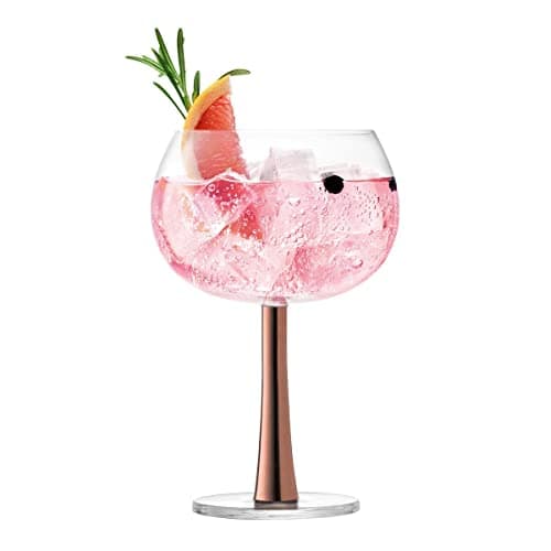 Image of LSA International Gin Balloon Glass 420ml Copper | Set of 2 | Mouthblown & Handmade Glass | GN12