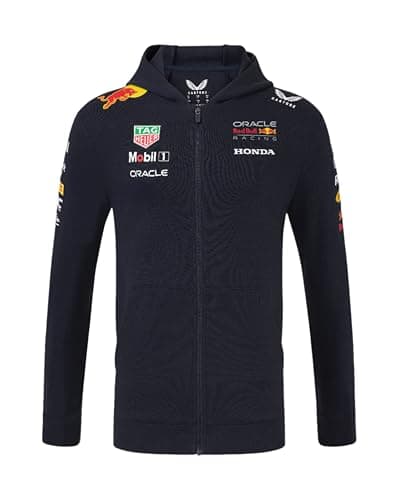 Image of Castore Oracle RB Racing Junior Teamline Zip Hoodie - Night Sky, Blue, 14 Years