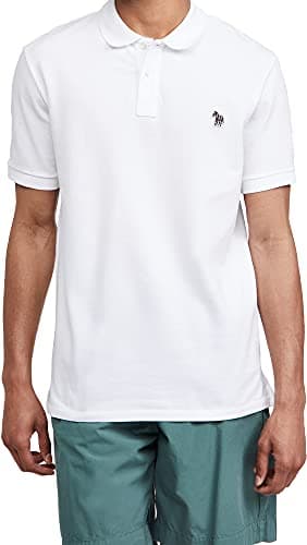 Image of Paul Smith Short Sleeve Zebra Polo Shirt Colour : White, Size : Large