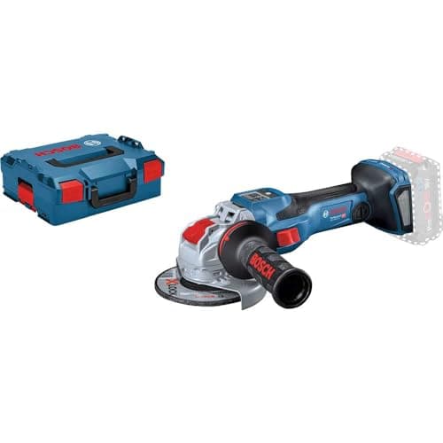 Image of Bosch Professional BITURBO GWX 18V-15 SC Cordless Angle Grinder (125 mm disc Diameter, with connectivity Module, Adjustable Speed Levels, X-Lock Holder, in L-BOXX)