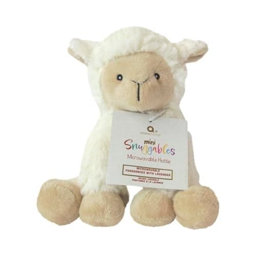 Image of Aroma Home Microwavable Mini Snuggable Hottie Lamb Plush Lavender Scented Hot Cold Pack