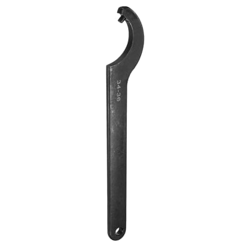 Image of sourcing map C Hook Spanner Wrench, 34-36mm C Pin Motorcycle Shock Nut Chrome Vanadium Spanner Wrench Tool with 4mm Round Head for Machine, Vehicles, Mechanical