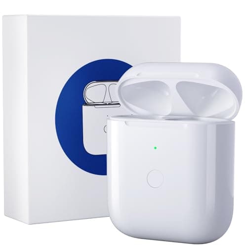 Image of Wireless Charging Replacement Compatible with AirPods 1 and 2, Airpods Case with Bluetooth Button for Pairing, 600 mAh Airpod Charging Case Replacement