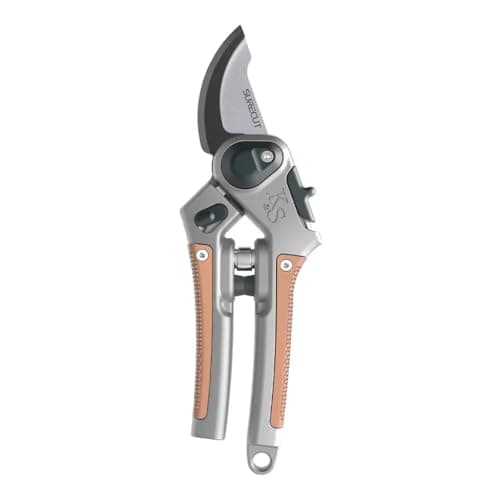 Image of Kent and Stowe Surecut All Purpose Lite Bypass Secateurs, Grey/Copper, 24 mm