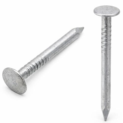 Image of 3mm x 30mm Galvanised Roof Nails Large Head Felt Clout Bright Finish Felt Tacks (Pack of 100) D11B