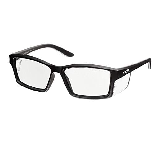 Image of voltX 'VISION' Safety Readers, Full Lens Magnified Reading Safety Glasses CE EN166ft certified (+2.0 Dioptre, Clear lens) - Anti fog coated UV400 lens