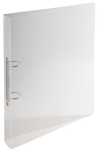 Image of Exacompta 54342E Crystal ring binder made of PP (with 2 rings, spine 40 mm, 32 x 26.8 cm, robust) 1 piece crystal
