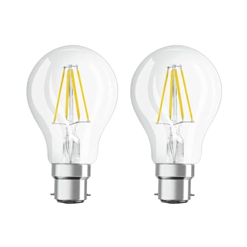 Image of Lampwise 2X LED Filament Classic 7W = 60W BC/B22 GLS Light Bulb - Clear - Warm White 2700K - (Pack of 2)