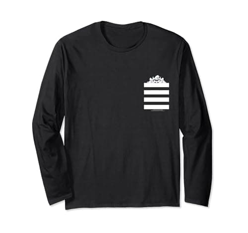 Image of Looney Tunes Taz Stripes Pocket Long Sleeve T-Shirt