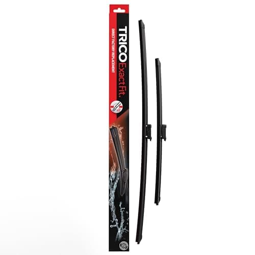 Image of Trico Exact Fit Wiper Blades | Length: 700/400MM | 1 pair of Front Wiper Blades Audi Q4(F4N & F4B) |Ford Transit Courier |Peugeot 3008 SUV |Seat Alhambra |VW Touran, Sharan, Golf Sporstvan