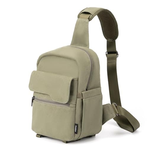 Image of Cwatcun Small Canvas DSLR Sling Camera Bag - Water Resistant, Lightweight, Compatible with Nikon & Sony
