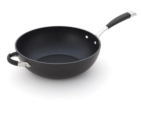 Image of Stellar Verve 28cm Non-Stick Wok, Induction Suitable, Oven and Dishwasher Safe, Geoform Double-Layer Non-Stick, Anti-Slip and Stay Cool Grip Handles