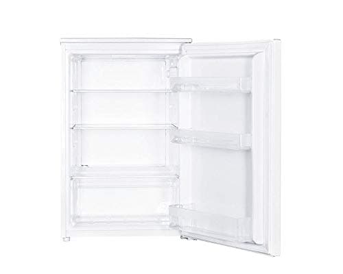 Image of HADEN White Undercounter Larder Fridge - 130L Capacity, Two Adjustable Glass Shelves,Mechanical Temperature Control, and Manual Defrost - Compact Under Counter Fridge