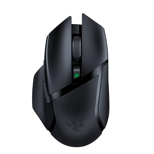 Image of Razer Basilisk X Hyperspeed - Wireless Gaming Mouse (Hyperspeed Technology, Advanced 5G Optical Sensor and 6 Configurable Buttons, Mechanical Mouse Switches, Ultra-Long Battery Life) Black