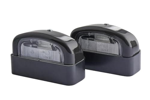 Image of HELLA 2KA 001 386-281 Licence Plate Light - 12V - mounting - Lens Colour: Crystal clear - Plug: Blade Terminal - Rear/left/right