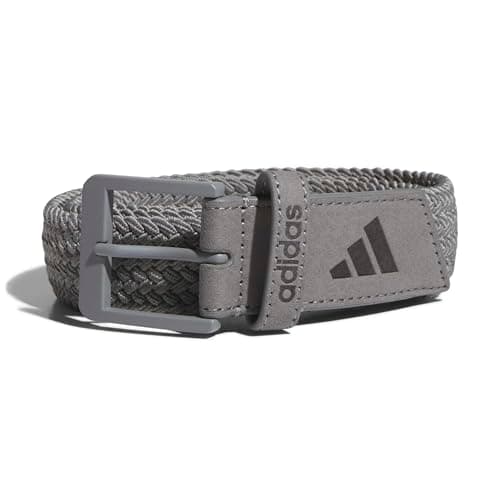 Image of adidas Men's BRAIDED STRETCH BELT, grey three, XXL