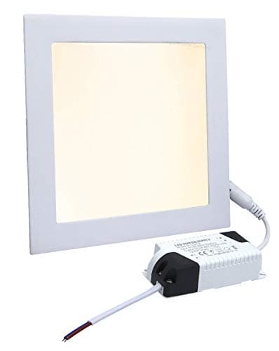 Image of 12W LED Square Recessed Ceiling Panel Down Light Slim Lamp Warm White 3000k