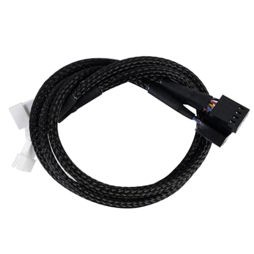 Image of Sarini 3pcs PWM Adapter 4-Pin Fan Adaptor Cable, 30cm 4-Pin Splitter with Micro Connectors for VGA Graphics Card Cooler Fans, PWM Fan Extension Cable for PC Cooling System