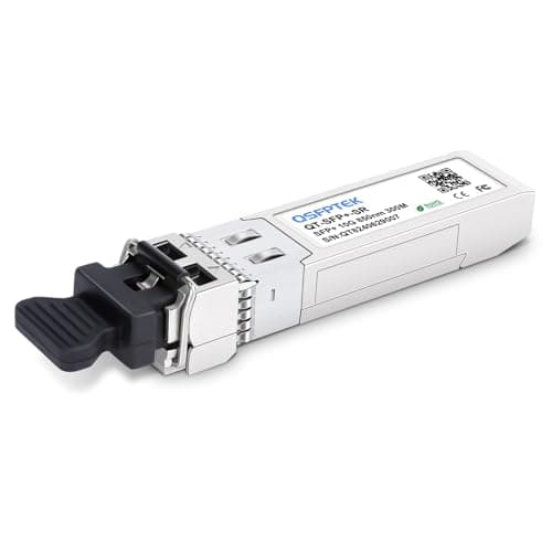 Image of QSFPTEK 10G-SR SFP+ 850nm 300M Module 10GBASE-SR Multimode LC SFP+ Transceiver for Cisco SFP-10G-SR, Ubiquiti UF-MM-10G, Netgear, Mikrotik, D-Link, Supermicro Other Open Switches (850nm, 300M, DDM)