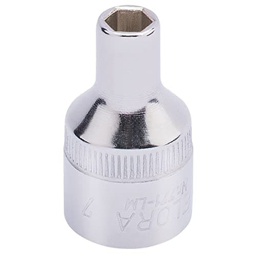 Image of Draper 15296 Elora Hexagon Socket, 7mm Ø, 1/2" Square Drive