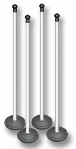 Image of Aresson Base Rounders Post Set - White, 120 cm