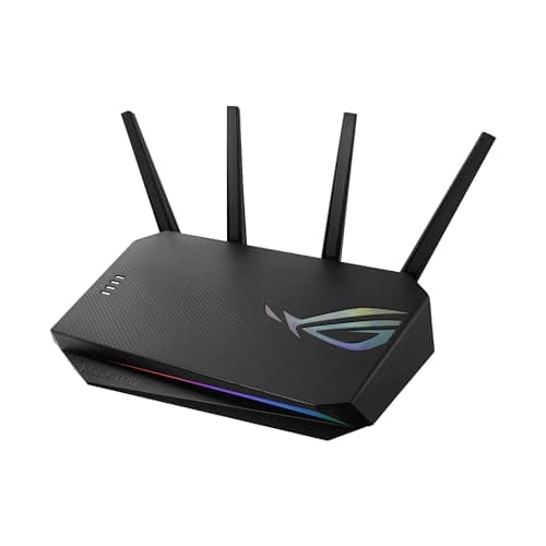 Image of ASUS ROG Strix GS-AX5400 Gaming Combinable Router (Tethering as 4G and 5G Router Replacement, Ai Mesh WLAN System, WiFi 6 AX5400, PS5 Compatible, Gaming Engine with Aura RGB, Gigabit LAN)