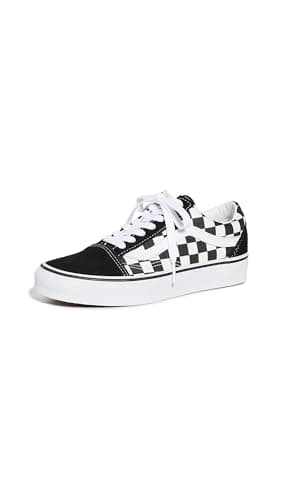 Image of Vans Old Skool Checkerboard Sneaker, Bianco Nero, 6 UK
