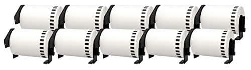 Image of 10x DK-22243 102 mm x 30.48 m Compatible Continuous Paper Label Tapes for P-Touch QL-1050, QL-1050N, QL-1060N, QL-1100, QL-1110NWB Label Printers