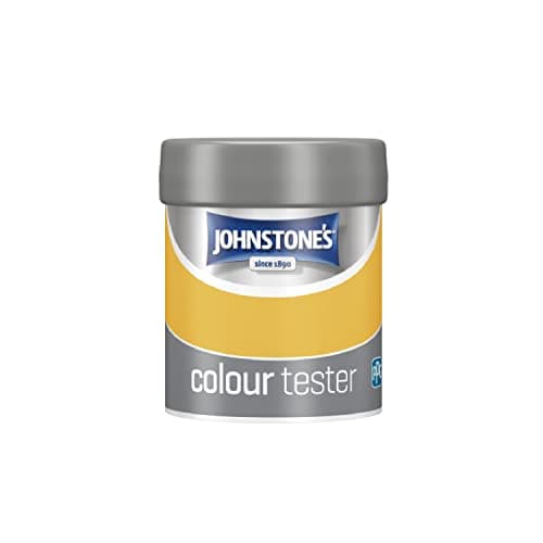 Image of Johnstone's - Paint Tester Pots - Wall & Ceiling Paint - Crushed Pineapple - Emulsion - Easy to Apply - Dry in 1-2 Hours - 75ml
