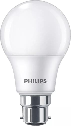 Image of Philips LED Frosted A60 Light Bulb 3 Pack (Warm White 2700K - B22 Bayonet Cap) 60W, Non Dimmable for Home Indoor Lighting, Value Range