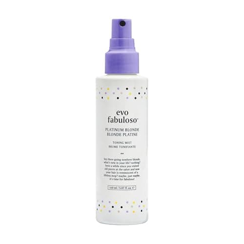 Image of Evo Fabuloso Platinum Toning Mist for Blonde or Coloured Hair - Leave-In Heat Protectant & Hair Detangler - 140 mL