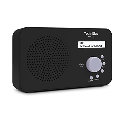 Image of TechniSat VIOLA 2 - portable DAB radio (DAB+, FM, loudspeaker, headphone jack, two-line display, button control, small, 1 watt RMS) black