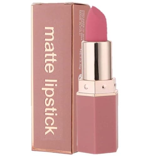 Image of Matte Lipstick Set - Long Lasting Pink Red Lipsticks, Waterproof, Nude, Moisturizing Hydrating, High Pigmented with Smooth Velvet Texture - Perfect Makeup Gift