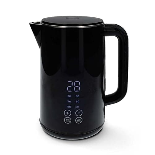 Image of Ex-Pro 1.7L Electric Kettle with Variable Temperature (50°C-100°C), Keep Warm Function, Boil-Dry Protection, Fast Boil 2200W - Black
