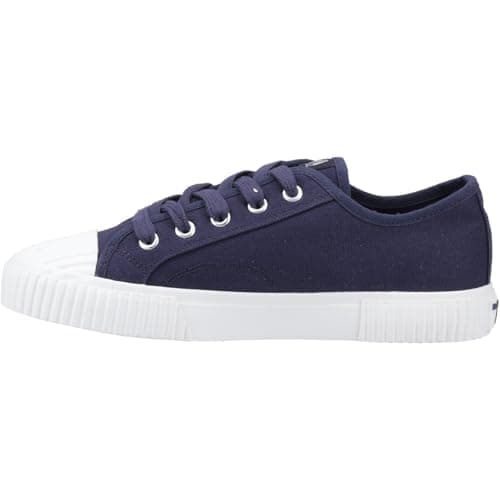 Image of Hush Puppies Female Freya Canvas Trainer, Navy,5