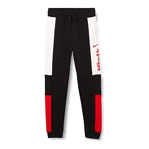 Image of Nike NSW Air Pants - Black/White/University Red/(University Red), Small