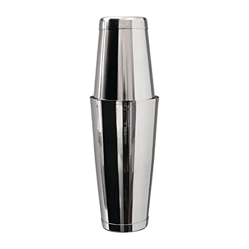 Image of Beaumont Mezclar Tin-on-Tin Boston Cocktail Shaker, Stainless Steel, Mirror Finish, Professional Bartender Tool, Commercial Bar Restaurant Pub or Home Use | DF225