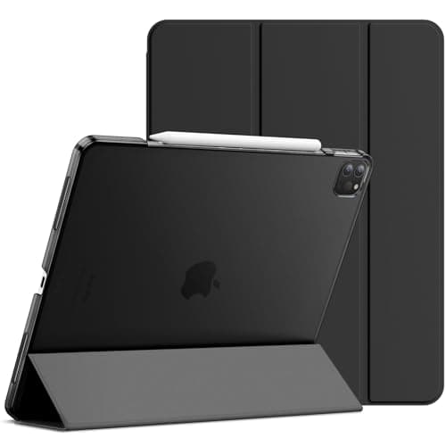 Image of JETech Case for iPad Pro 12.9-Inch (2020/2018 Model, 4th/3rd Generation), Compatible with Pencil, Cover Auto Wake/Sleep (Black)