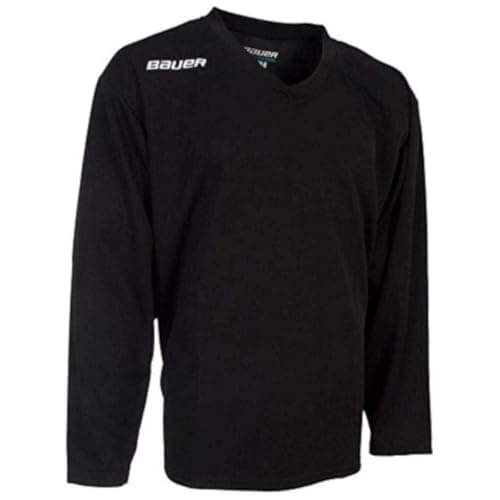 Image of Bauer Ice Hockey S17 Flex Practice Training Jersey Shirt Senior (Black, XL)