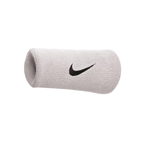 Image of NIKE WRISTBAND SWOOSH JUMBO WHITE/BLACK