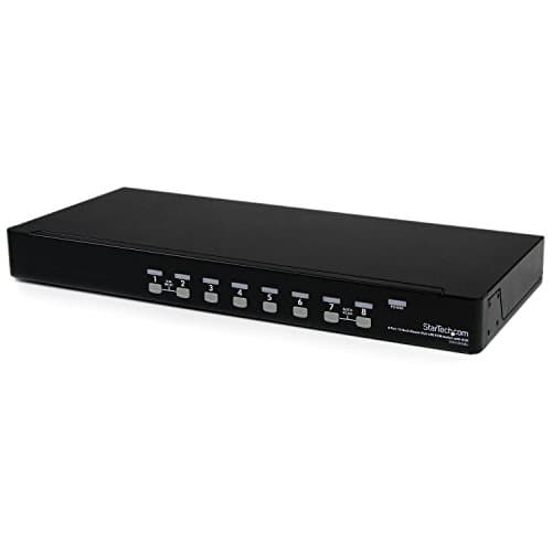 Image of StarTech SV831DUSBU 8 PORT 1U RACK MOUNT USB KVM SWITCH WITH OSD - (KVM Switches > KVM Switches)