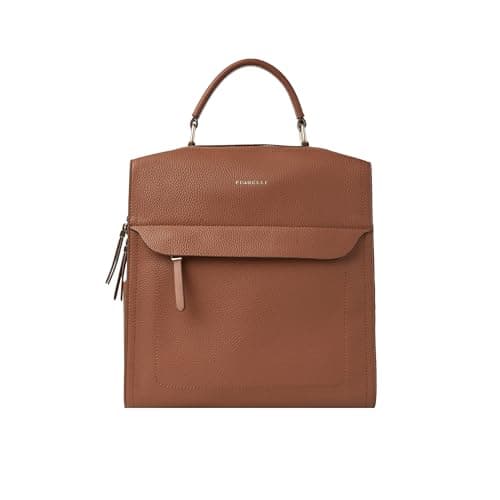 Image of Fiorelli Women's Isla Large Backpack, Stylish Backpack with Adjustable Straps & Pockets, Tan Faux Leather