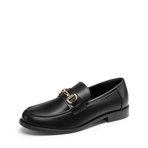 Image of DREAM PAIRS Women Loafers Slip On Shoes Comfortable Flat Moccasins Smart Casual Office Work Shoes Soft Sole Lightweight Design,Size 7.5,Black-Pu,SDLS26005W